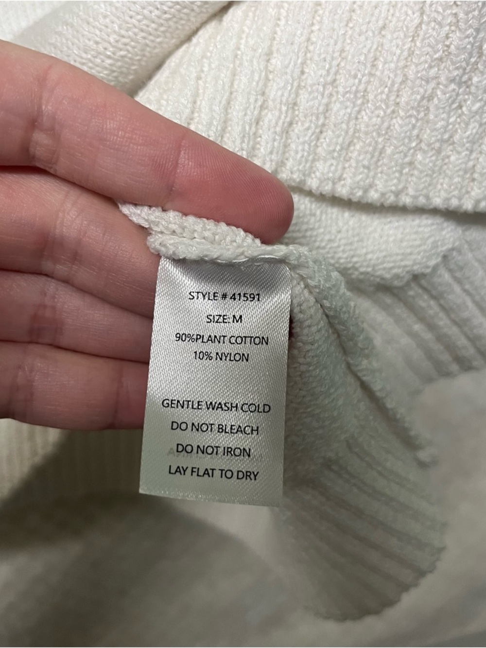Grade and Gather Bentley Trim Sweater Top Sleeveless Cotton Crochet Medium NWT - Picture 12 of 12
